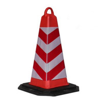 赫德世嘉(HEARDSGA)EVA锥形桶雪糕筒机场专用反光锥 晶格膜红体+黑底700*420*420(5个起订)