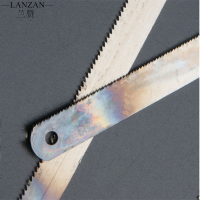 兰赞(LANZAN)手用钢锯条高碳钢锯条 木料金属类切割锯条(中齿)