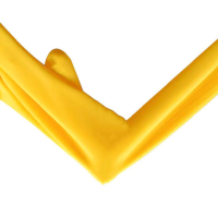 耀为(YAOWEI) 防水耐用工业橡胶手套黄色乳胶手套