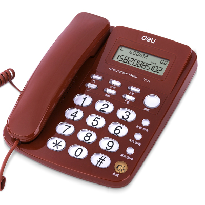 得力(deli)来电显示办公家用电话机785(颜色随机)