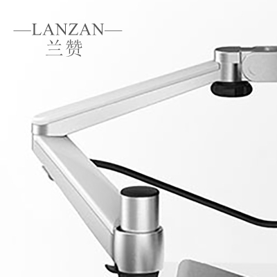 兰赞(LANZAN)显示器支架笔记本桌面增高架双屏组合伸缩托架