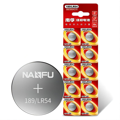南孚(NANFU)纽扣电池AG10 扣式电池189/LR54(10粒装)