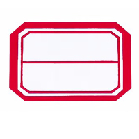 貝的印刷 不干胶标签贴纸自粘性标贴 红色29×20mm40枚/张 60张/包