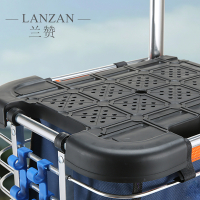 兰赞(LANZAN) 可折叠加盖多功能购物车35L