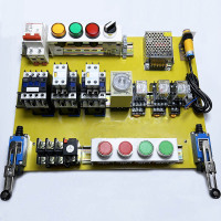 电工实训套装 电器件组合+ 实训固定板(全套)