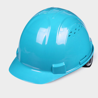 定制款ABS透气霍尼韦尔工地施工安全帽 湖蓝色