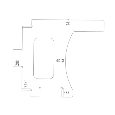 车钩体检查样板KL-C-K211.2.5