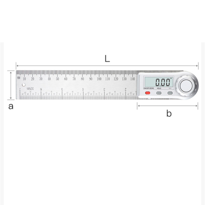 SanLiang数显角度尺 三量0-200mm高精度角尺187-151