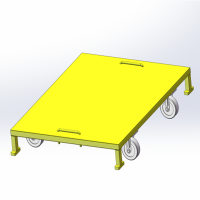 KETAI 定制踏板平板推车 1300mm*1250mm*185mm承重1000公斤