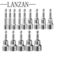 LANZAN 强磁风批套筒电钻套筒14件套6-19