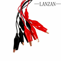 LANZAN 带护套铜质鳄鱼夹导线