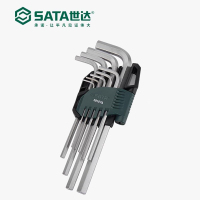 世达(SATA)9件铬钒钢加长内六角扳手组套(SA09107A)