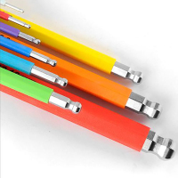 世达(SATA)彩色系列特长球头内六角扳手9件组套