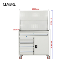 CEMBRE 重型加厚可移动五金工具车(900+460)*1000*500mm