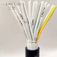 LANZAN 国标R纯铜芯阻燃护套电缆线З*6m² +1*4m² (100米/卷)
