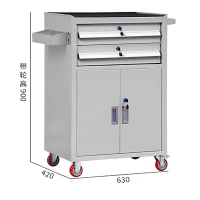 CEMBRE 工业级小推车上下二抽脚灰白TH111L