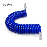 路亚特 PU螺旋管6米带接头