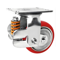 K万向弹簧减震轮 8寸 万向带刹车