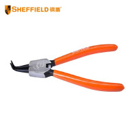 钢盾 轴用曲口卡簧钳 7