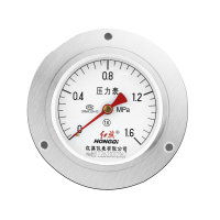 skh轴向带边压力表Y-100ZT 0-1.6MPa