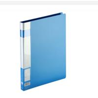 得力(deli) A4文件夹/资料夹/单弹簧夹 蓝色 办公文具A300