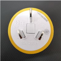 公牛(bull) 摔不烂三脚插头10A三相插头T-10S2 1个价格