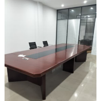 拉卡萨米娅 会议桌长桌中式培训桌油漆会议洽谈桌会客桌 5.0*1.8米单桌(适合16人)支持定制