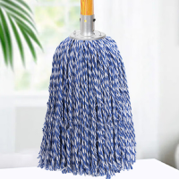 妙洁(MIAOJIE) 棉纱拖把木杆老式墩布拖布物业工厂棉线洗车拖把