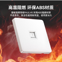 爱迪普森(IDEAPOST) 非屏蔽免打网络网线插座模块面板 单口86型加厚