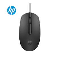 惠普(hp) M10鼠标 商务办公男女生通用USB接口即插即用无需驱动人体工学有线鼠标 黑色