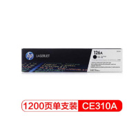 惠普(hp) 126A黑色硒鼓CE310A