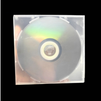 得力(deli)方形透明CD/DVD光盘盒-(10个装)