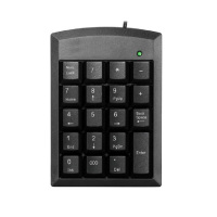 罗技 有线数字键盘 外接数字小键盘 USB接口 黑色