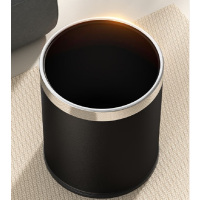 可得优 黑色垃圾桶