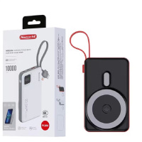 纽曼 [3C认证]10000mAh移动电源充电宝快充吸磁 P128W 黑色