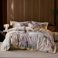 吉眠优品 100支全棉数码印花四件套200cm*230cm-国色芳华