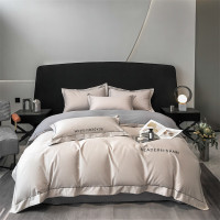 吉眠优品 全棉绣花四件套200cm*230cm-山灰