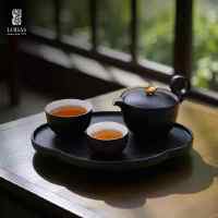 陸寳(LOHAS) 陶瓷茶具套装 马上走运茶组-禅风黑