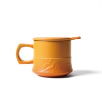 陸寳(LOHAS) 陶瓷复古马克杯茶杯 马当先盖杯-丰收黄