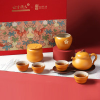 陸寳(LOHAS) 台北故宫X陸寳联名陶瓷功夫茶具-福禄平安茶具礼盒组