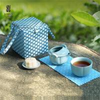 陸寳(LOHAS) 汝窑凤纹印随手旅行茶具套装