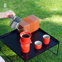 陸寳(LOHAS) 便携咖啡杯套装礼盒 乐游套组5件-富贵红