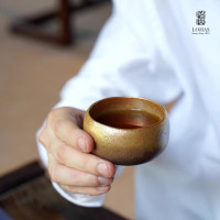 陸寳(LOHAS) 陶瓷功夫茶壶 大漠金沙-长风杯 70ml