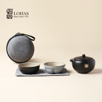 陸寳(LOHAS) 知足常乐旅行茶具套装 禅风黑