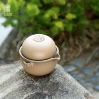 陸寳(LOHAS) 单人快客杯 玲珑随手泡-铸墨色