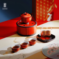 陸寳(LOHAS) 功夫茶具套装-福照万家盖碗茶组