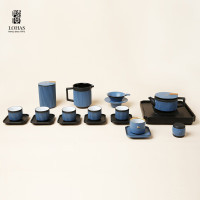 陸寳(LOHAS) 功夫茶具礼盒套装 天地人和茶礼-经典蓝