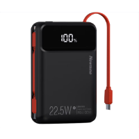 纽曼[3C认证]P268 迷你自带线快充数显充电宝20000毫安