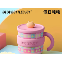 吨吨 0.45L假日吨吨马克杯不锈钢316带盖