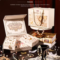 mobee儿童美丽星耀串珠首饰礼盒diy手工礼物儿童串珠玩具 美丽星耀串珠礼盒